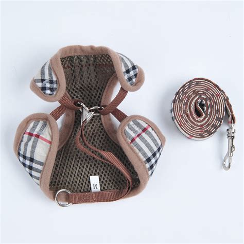 burberry clothes for pets|burberry dog harness and leash.